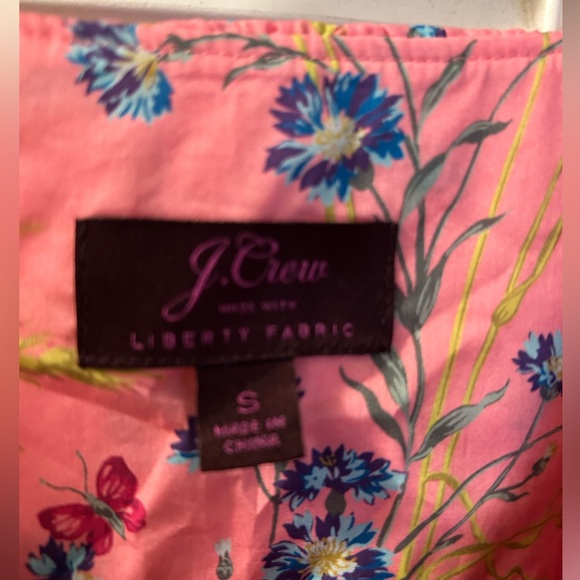 J. Crew + Liberty Poplin Floral Ruffle Blouse - S - Picture 2 of 4